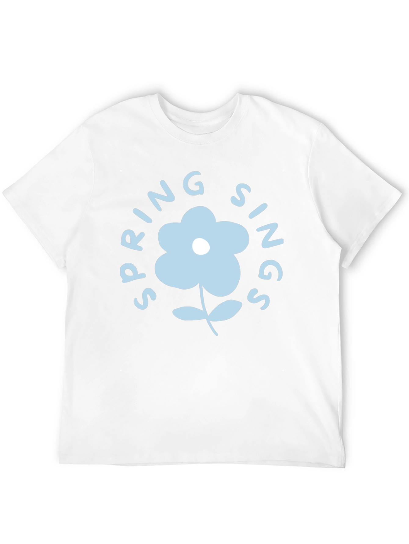 Spring Sings Flower Graphic Tee - Black