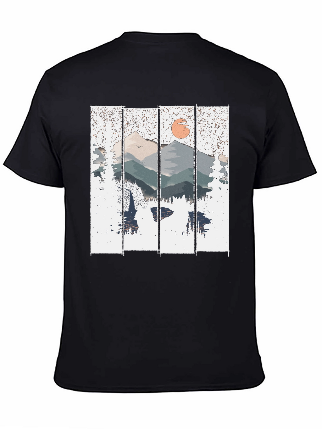 Mountain Sunset Graphic Tee - Nature Inspired Shirt