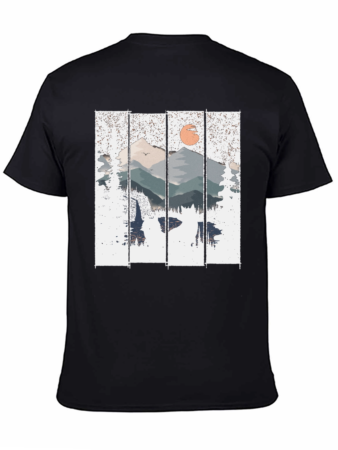 Mountain Sunset Graphic Tee - Nature Inspired Shirt