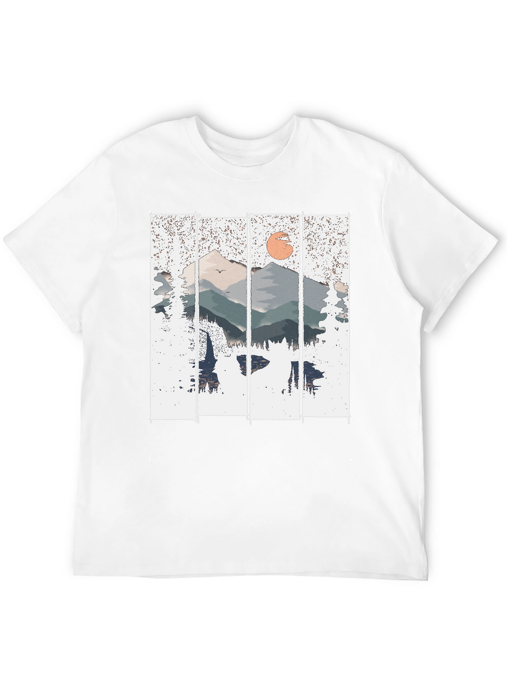 Mountain Sunset Graphic Tee - Nature Inspired Shirt