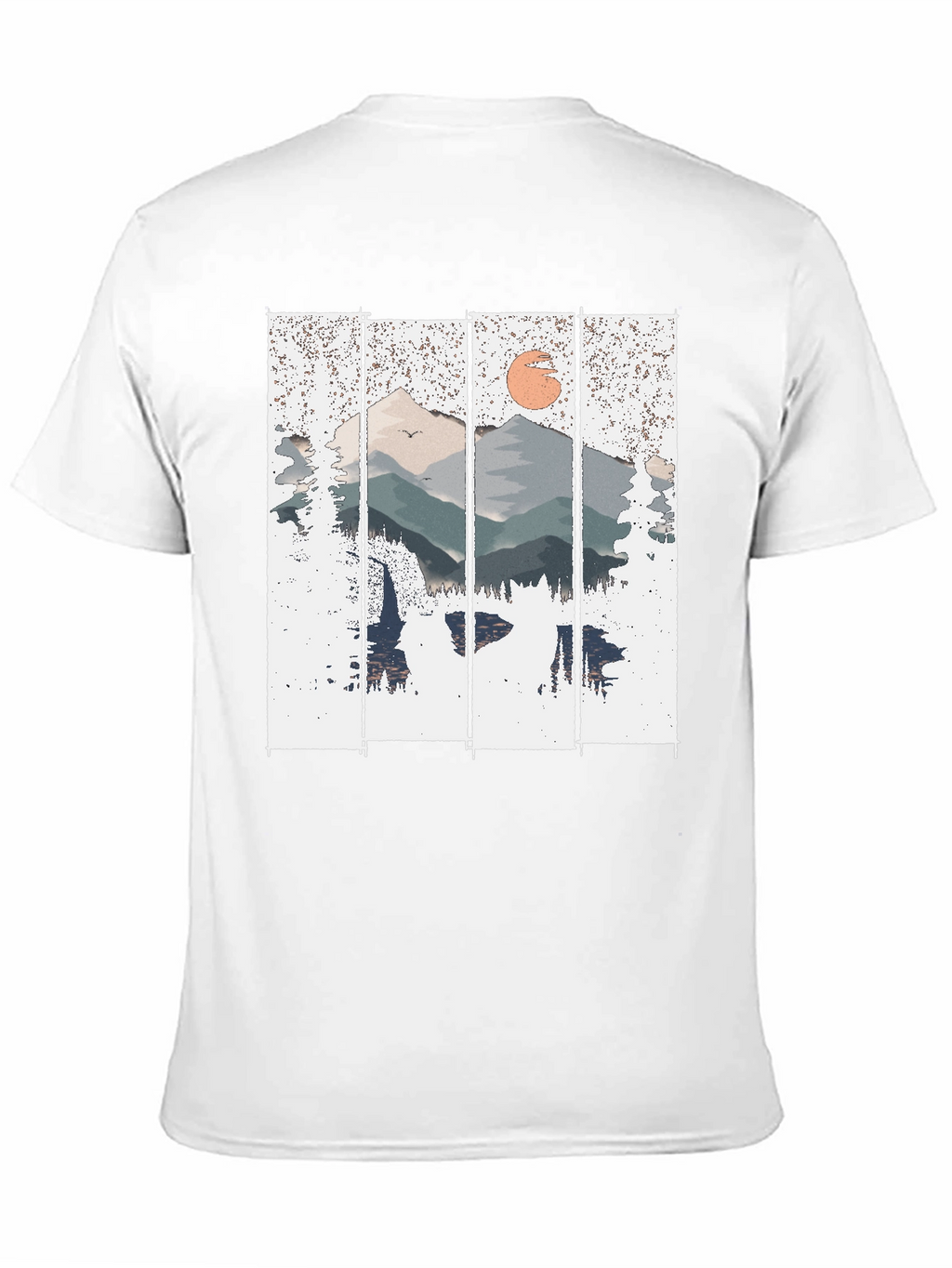Mountain Sunset Graphic Tee - Nature Inspired Shirt
