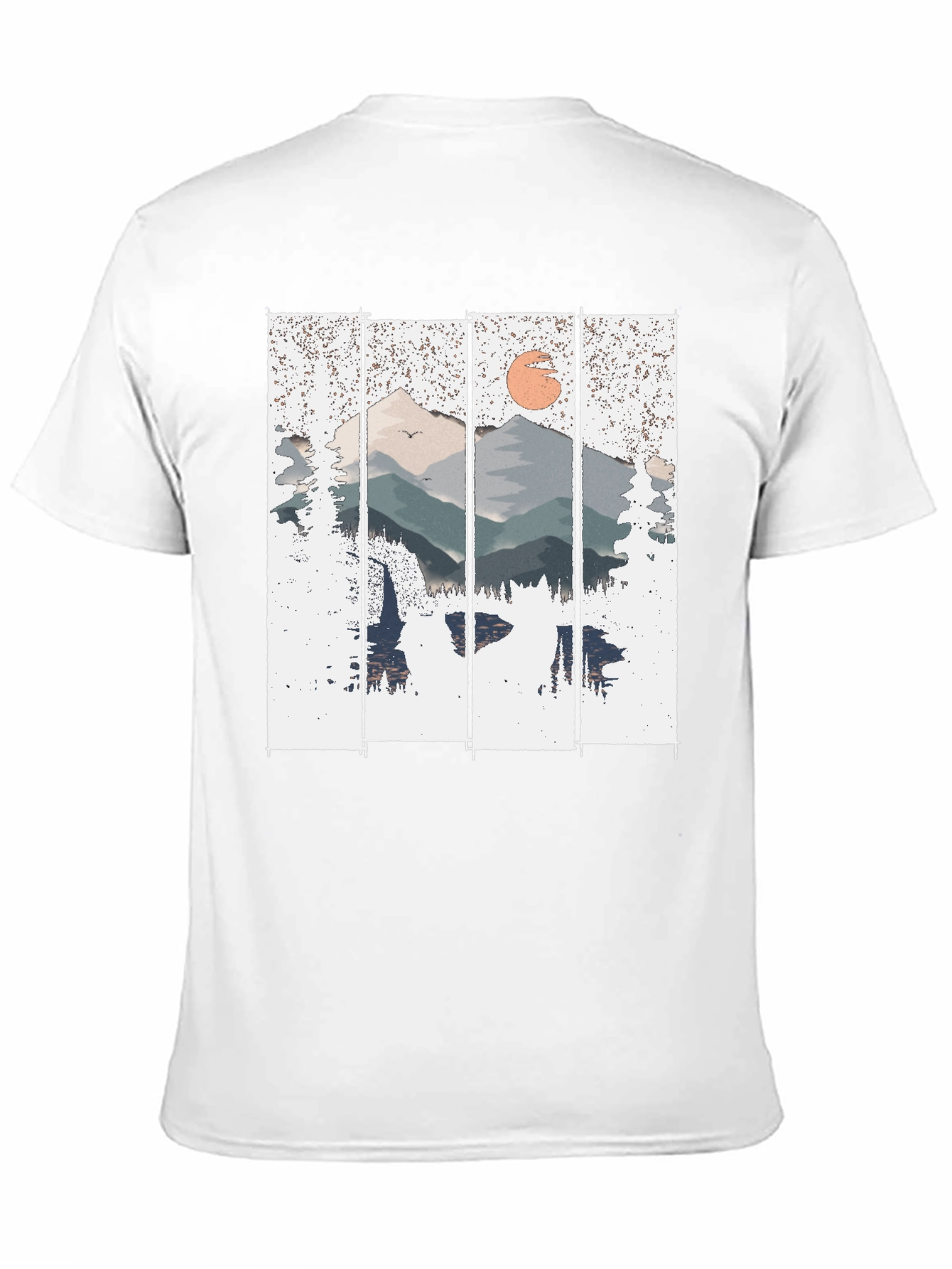 Mountain Sunset Graphic Tee - Nature Inspired Shirt