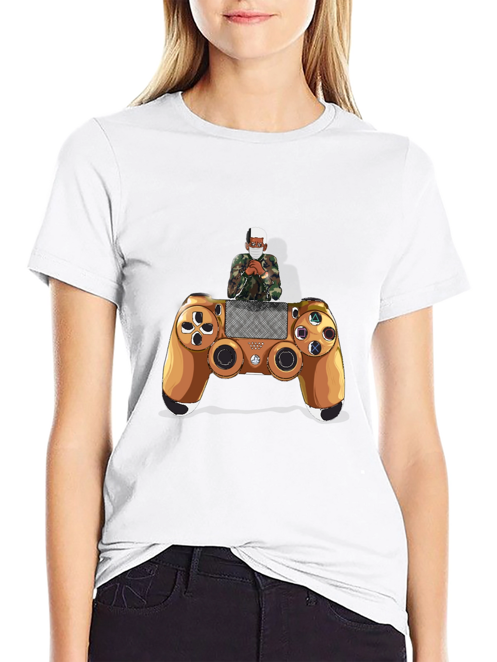 Gamer Controller Graphic Tee - Casual Style