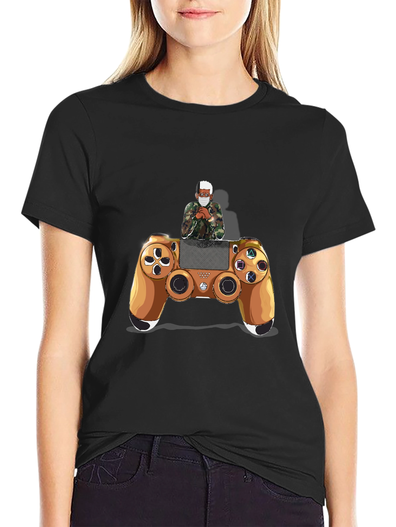 Gamer Controller Graphic Tee - Casual Style