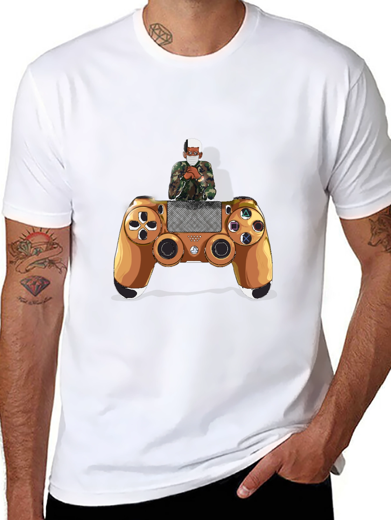 Gamer Controller Graphic Tee - Casual Style