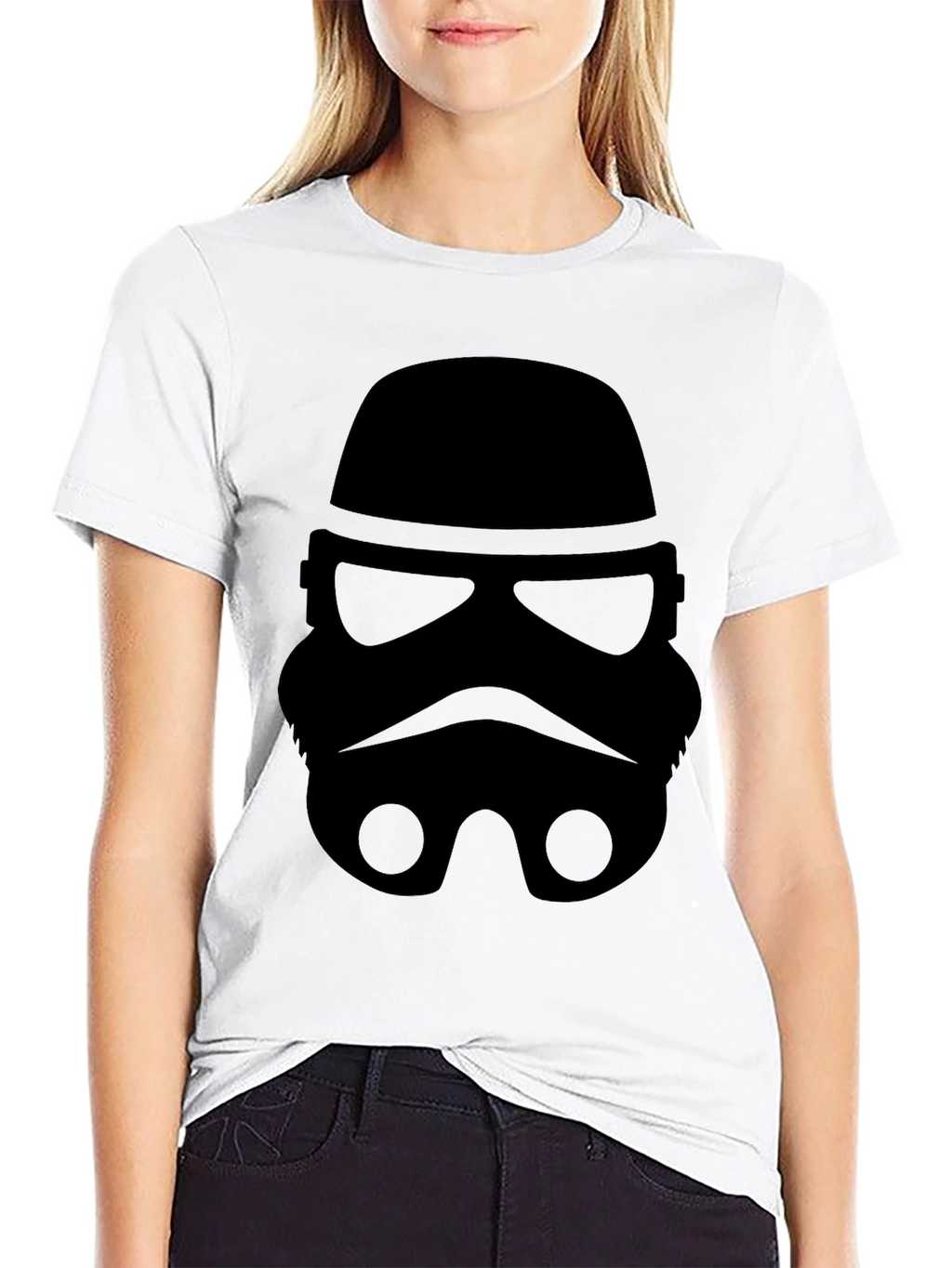 Stormtrooper Graphic Tee - Black Cotton Blend