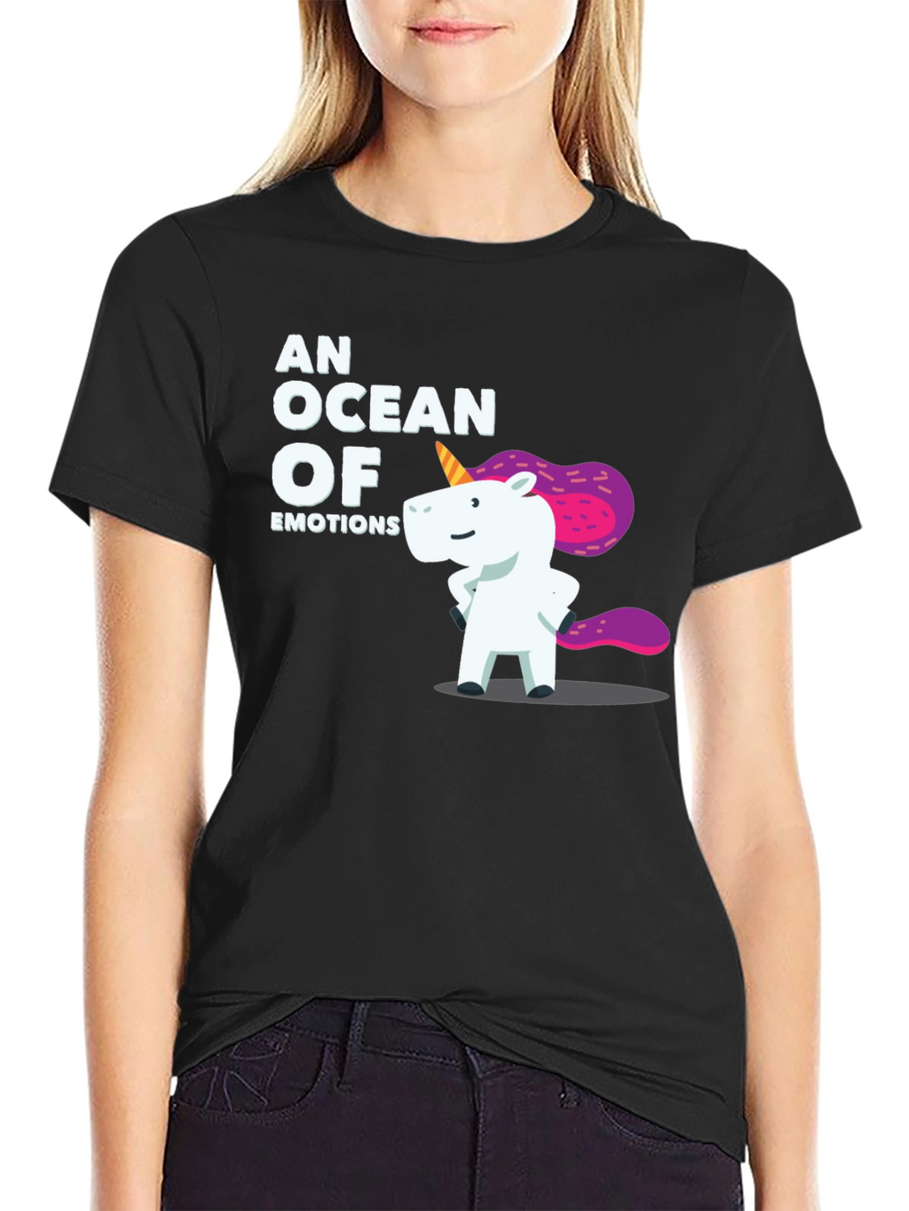 Ocean of Emotions Unicorn Graphic Tee