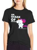 Ocean of Emotions Unicorn Graphic Tee