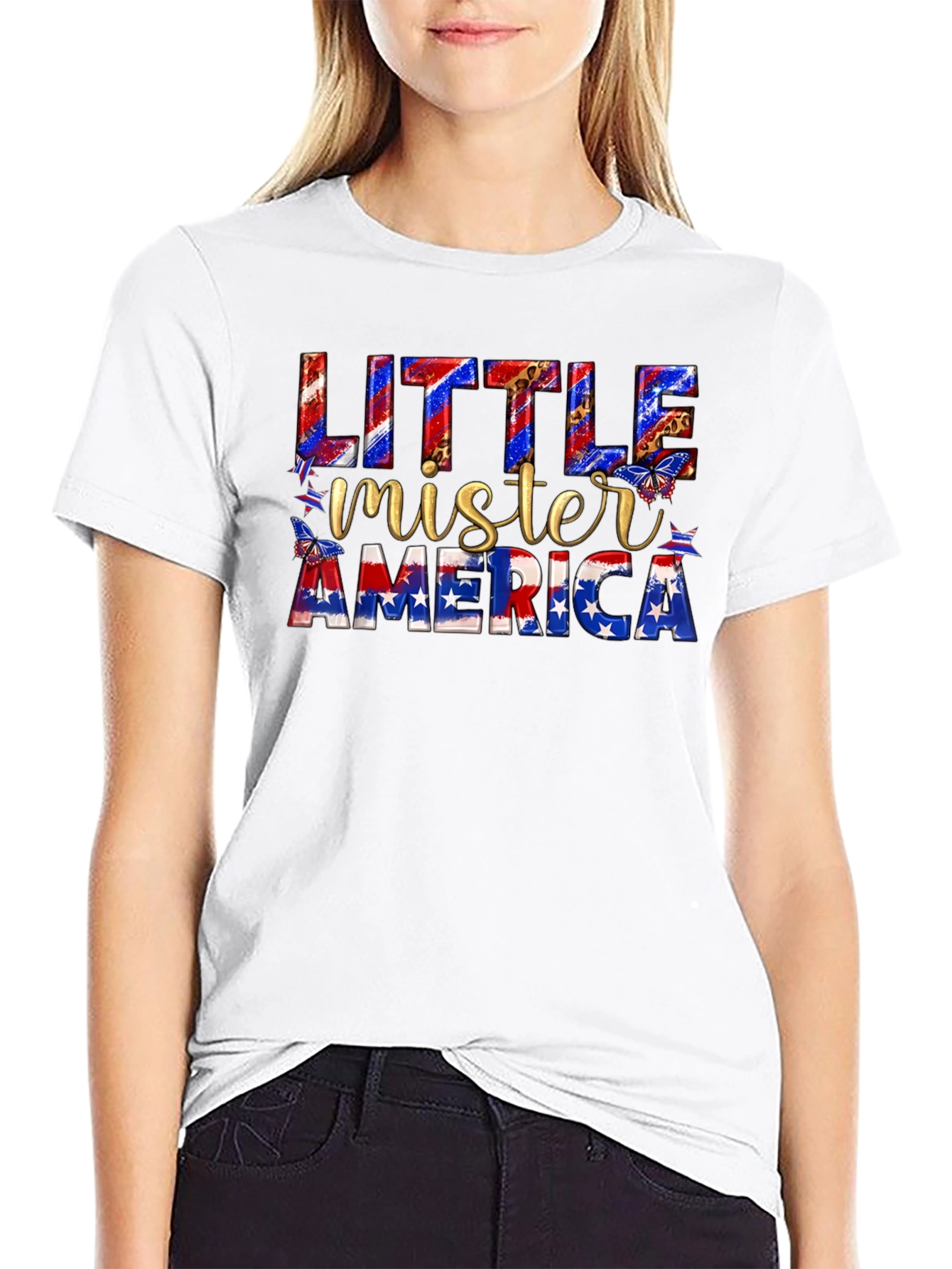 Little Mister America Patriotic T-Shirt