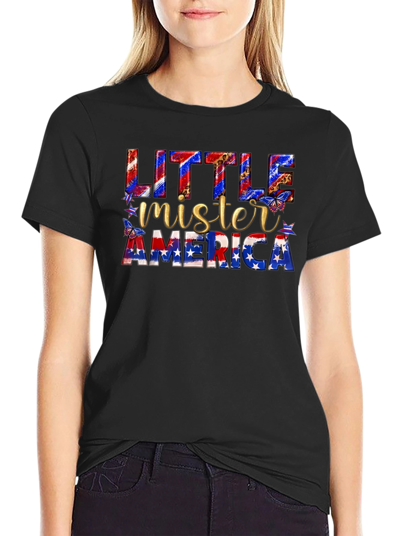 Little Mister America Patriotic T-Shirt