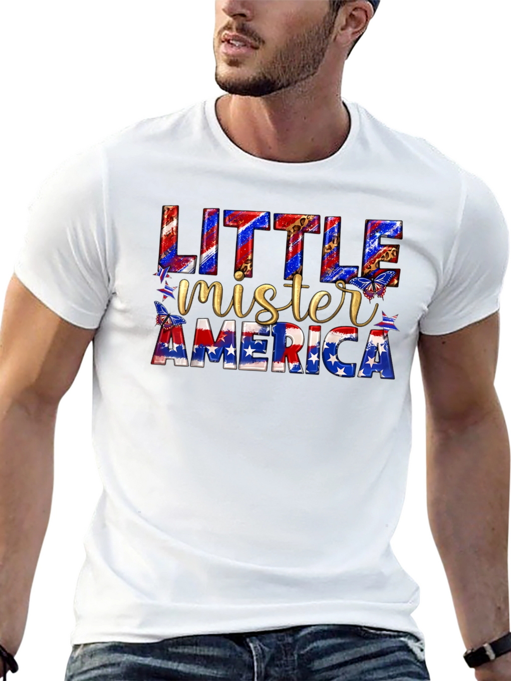 Little Mister America Patriotic T-Shirt