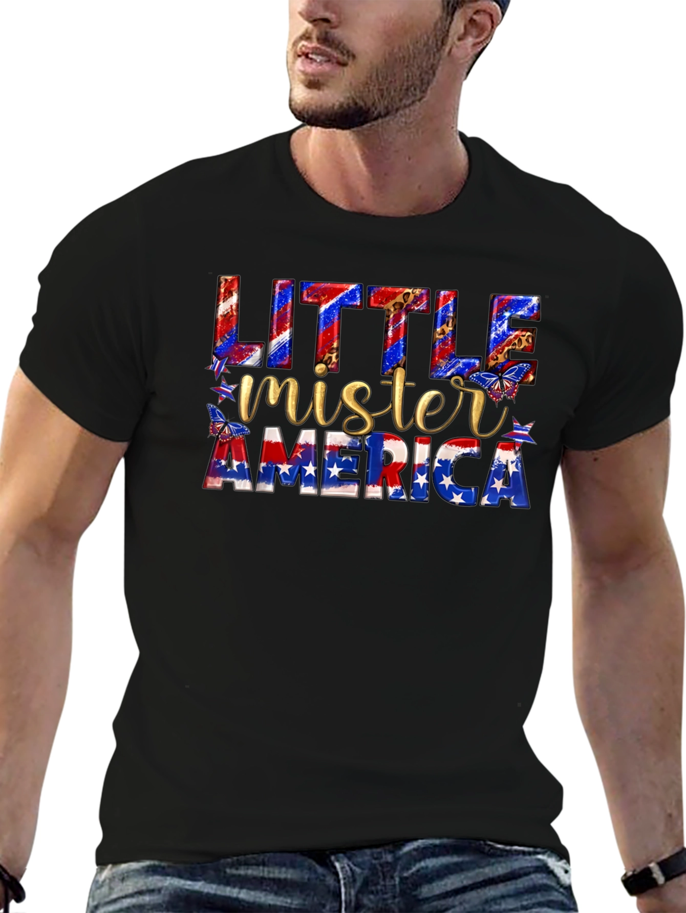 Little Mister America Patriotic T-Shirt
