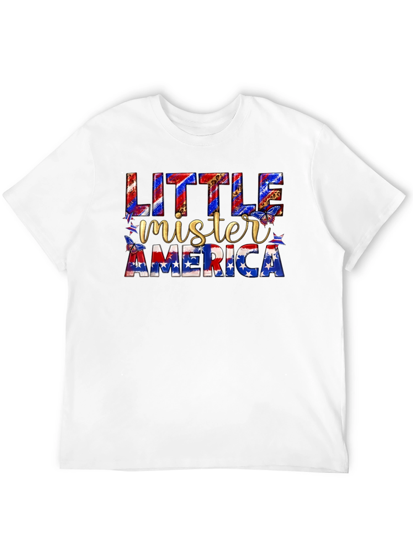 Little Mister America Patriotic T-Shirt