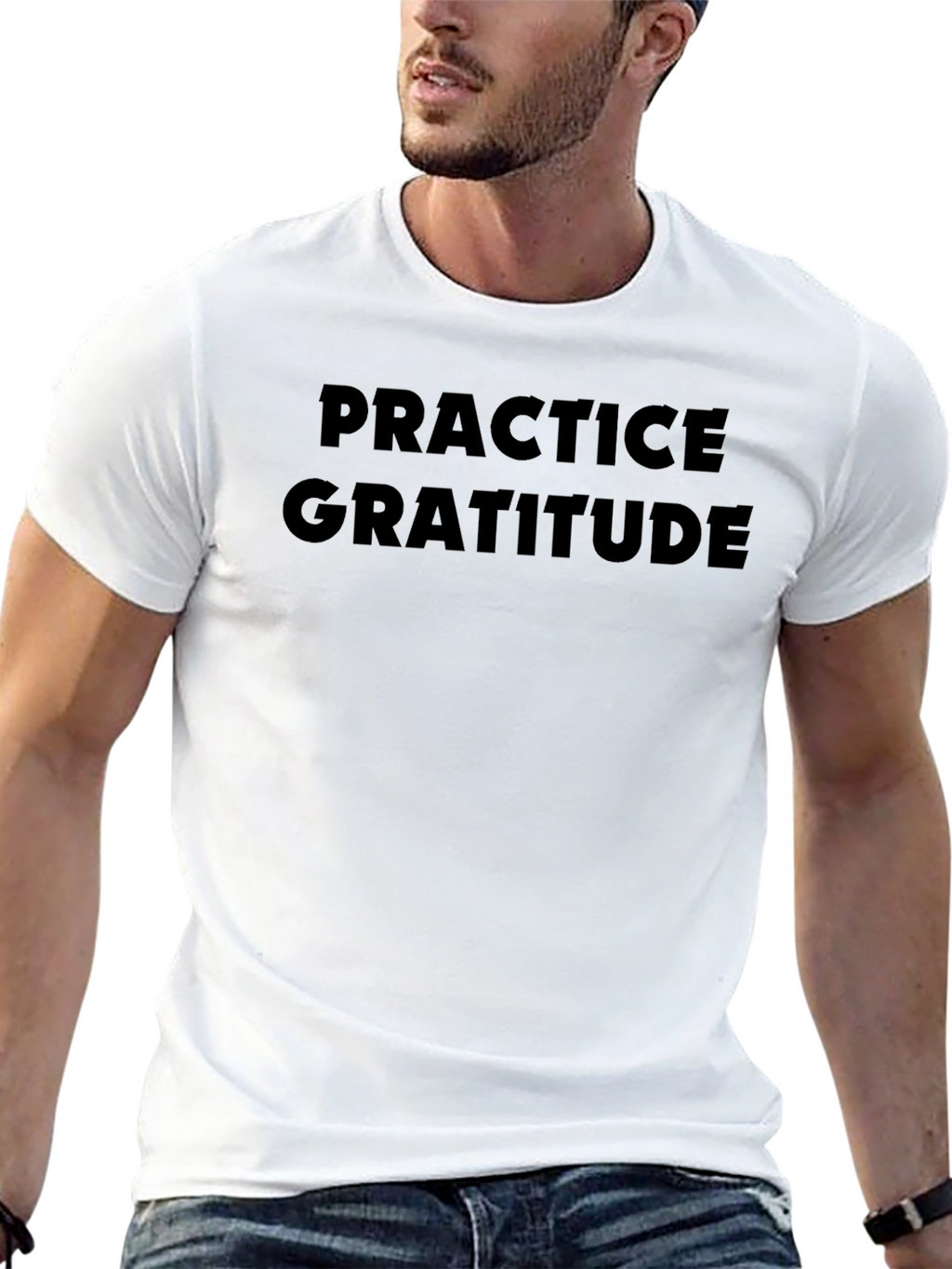 Practice Gratitude Black T-Shirt