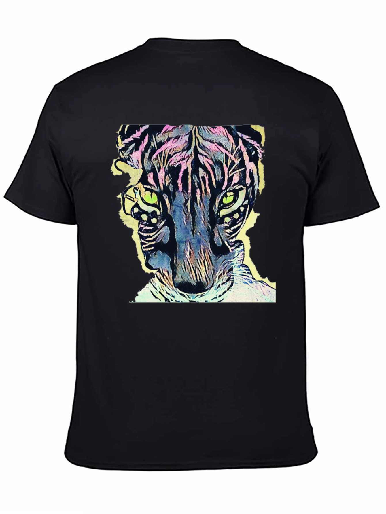 Vibrant Tiger Graphic Tee - Cool Animal Design