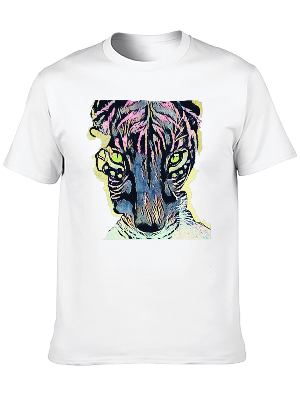 Vibrant Tiger Graphic Tee - Cool Animal Design