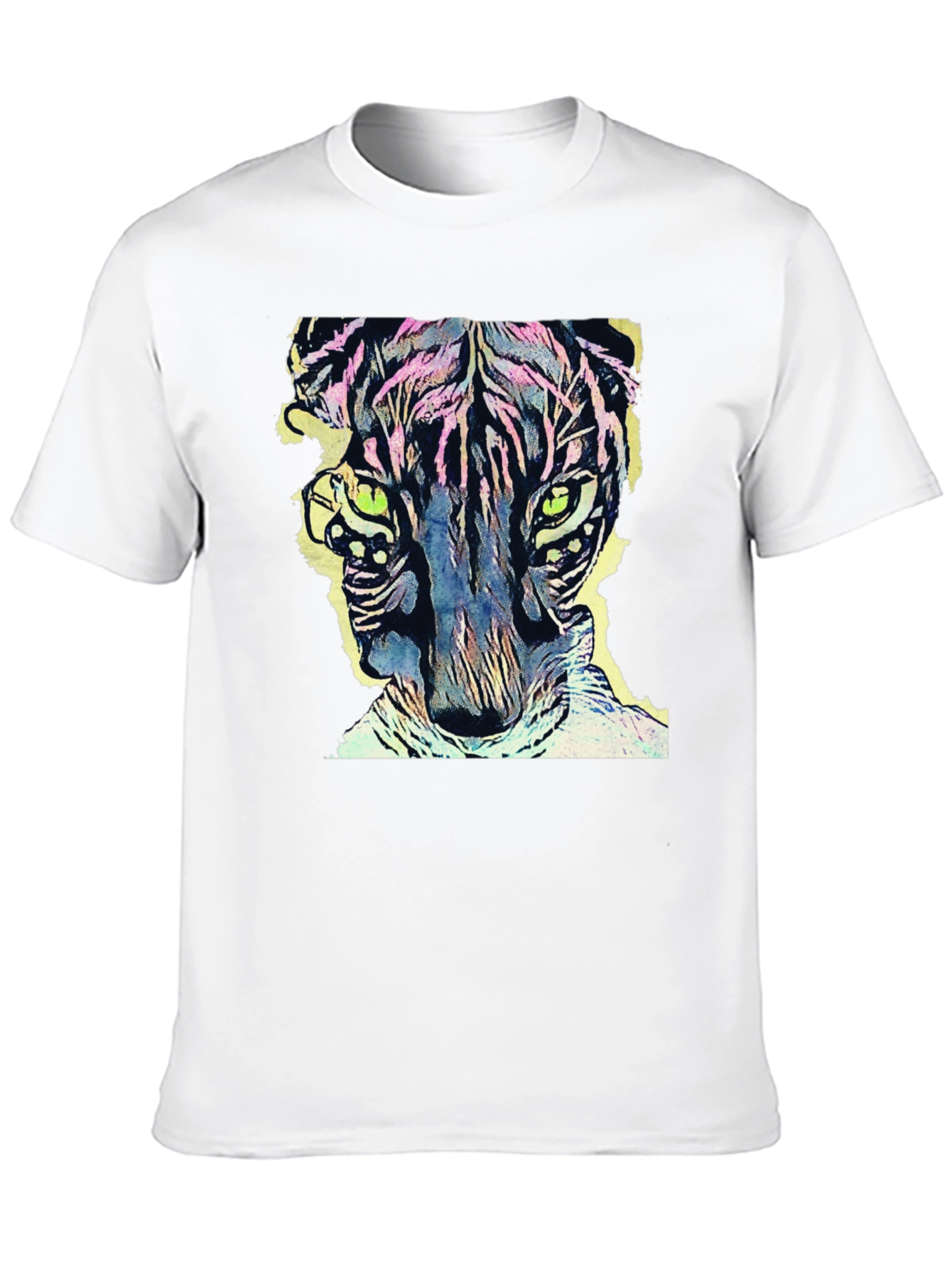 Vibrant Tiger Graphic Tee - Cool Animal Design