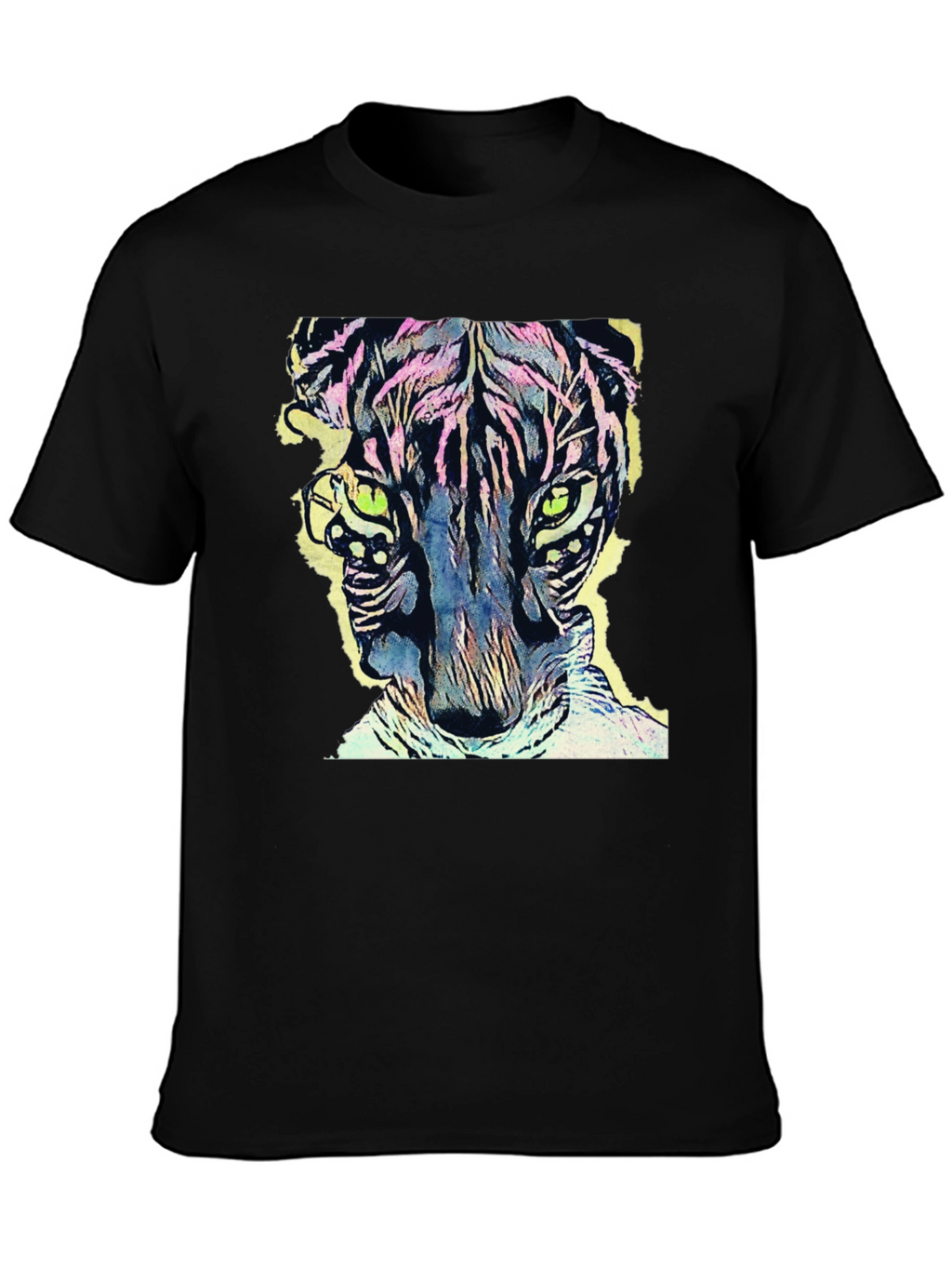 Vibrant Tiger Graphic Tee - Cool Animal Design