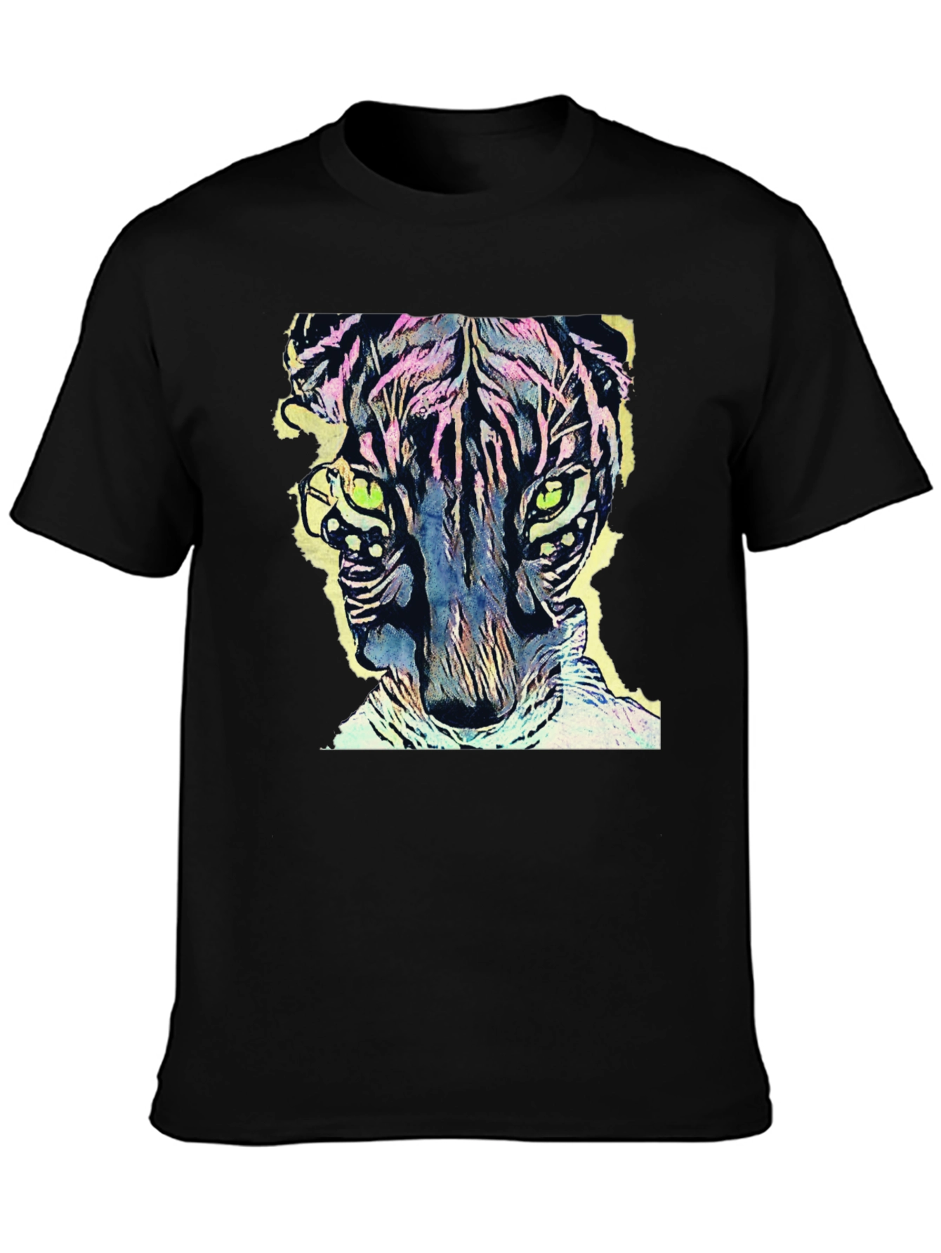 Vibrant Tiger Graphic Tee - Cool Animal Design