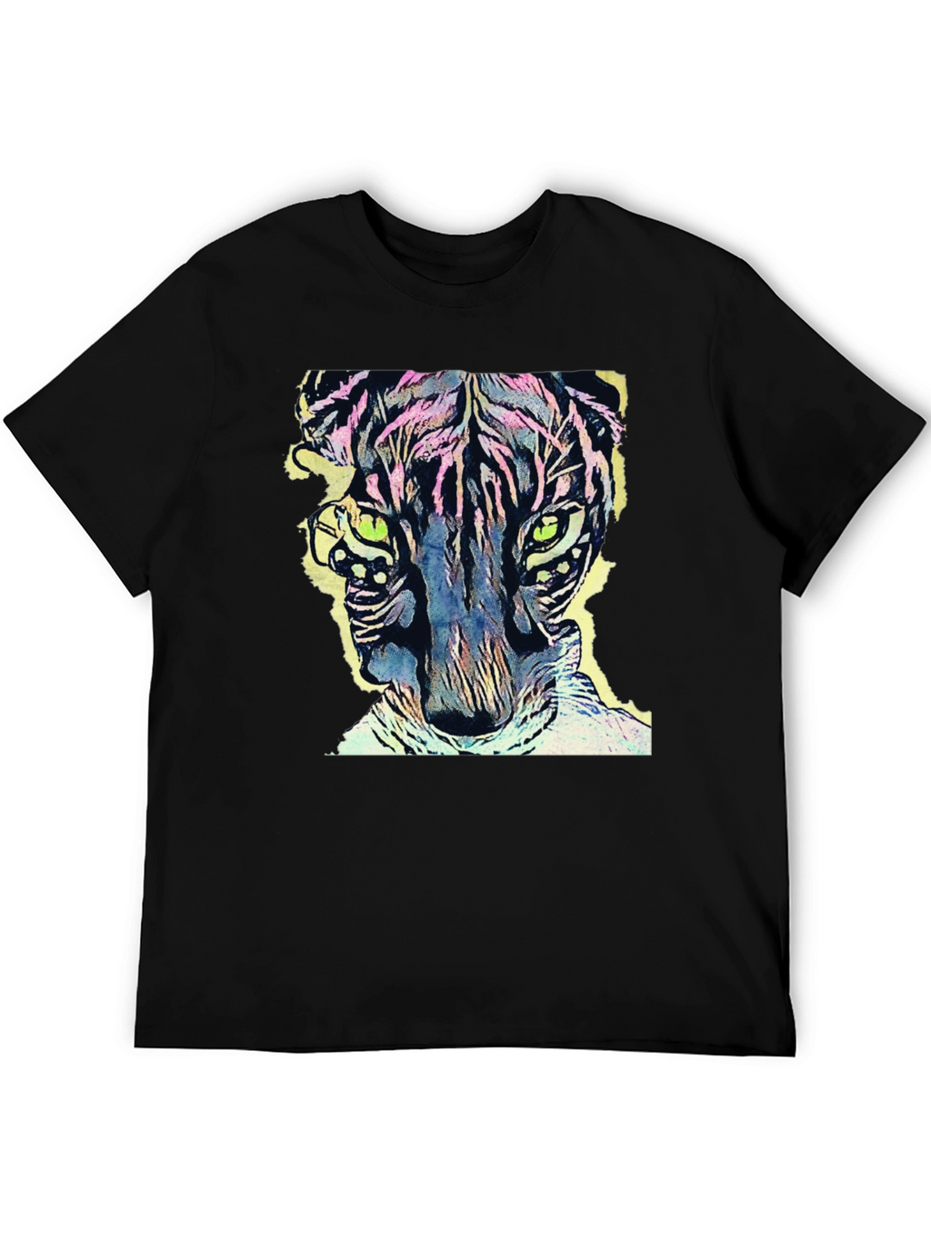 Vibrant Tiger Graphic Tee - Cool Animal Design