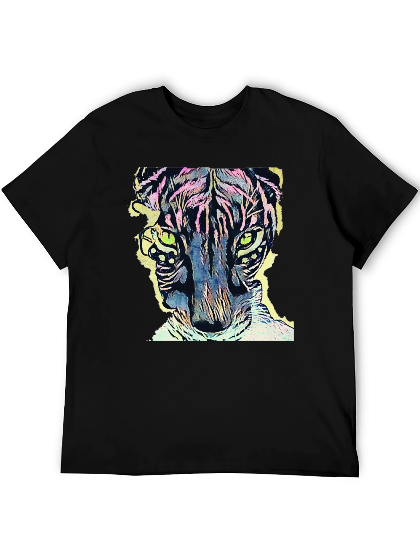 Vibrant Tiger Graphic Tee - Cool Animal Design