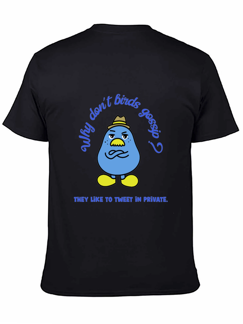 Funny Tweet in Private Bird Graphic T-Shirt