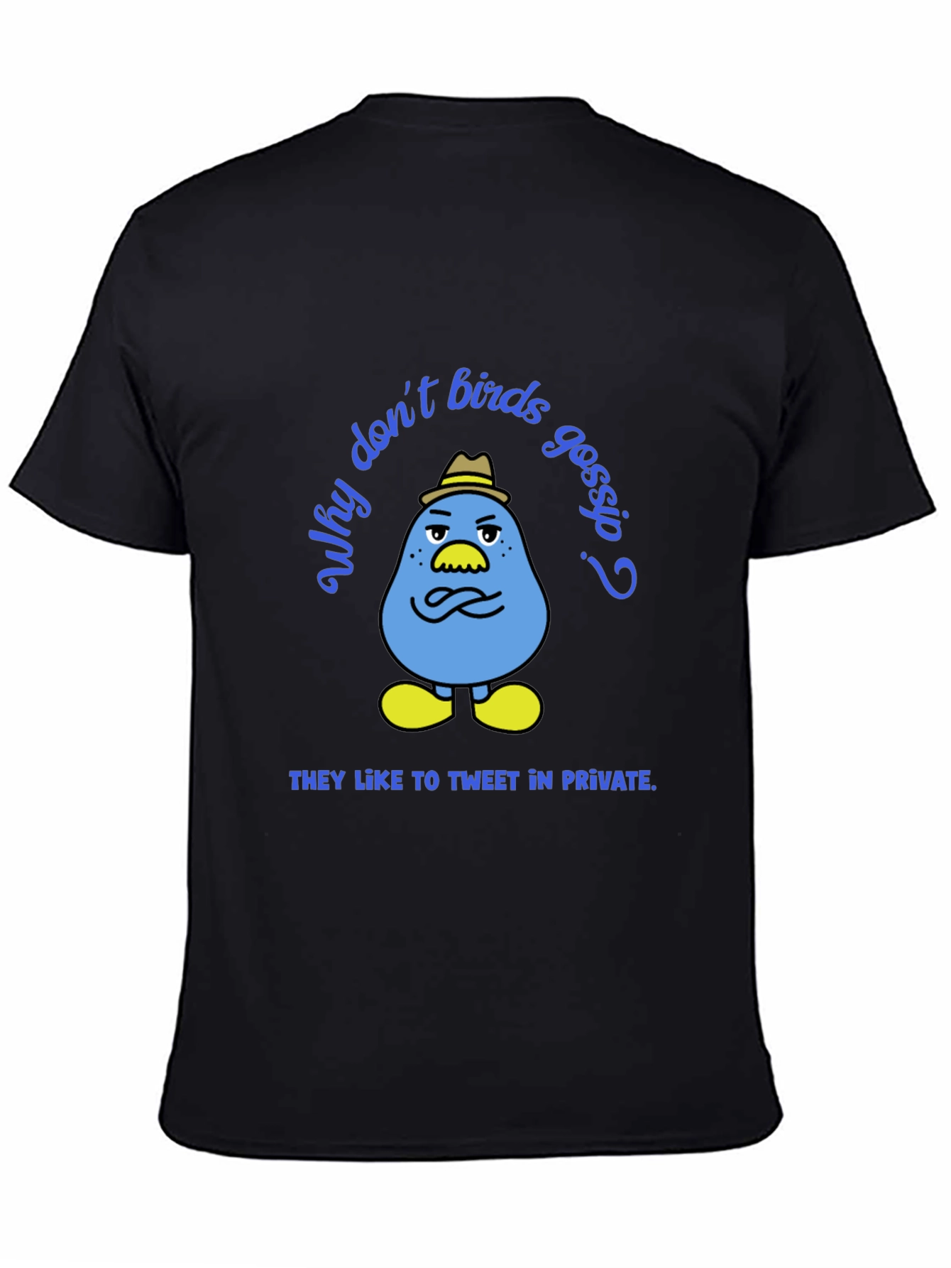 Funny Tweet in Private Bird Graphic T-Shirt