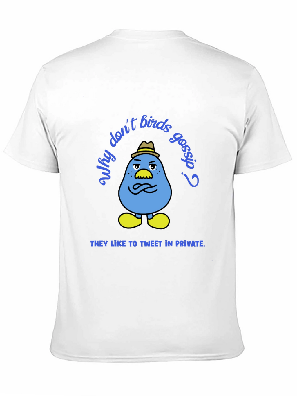 Funny Tweet in Private Bird Graphic T-Shirt
