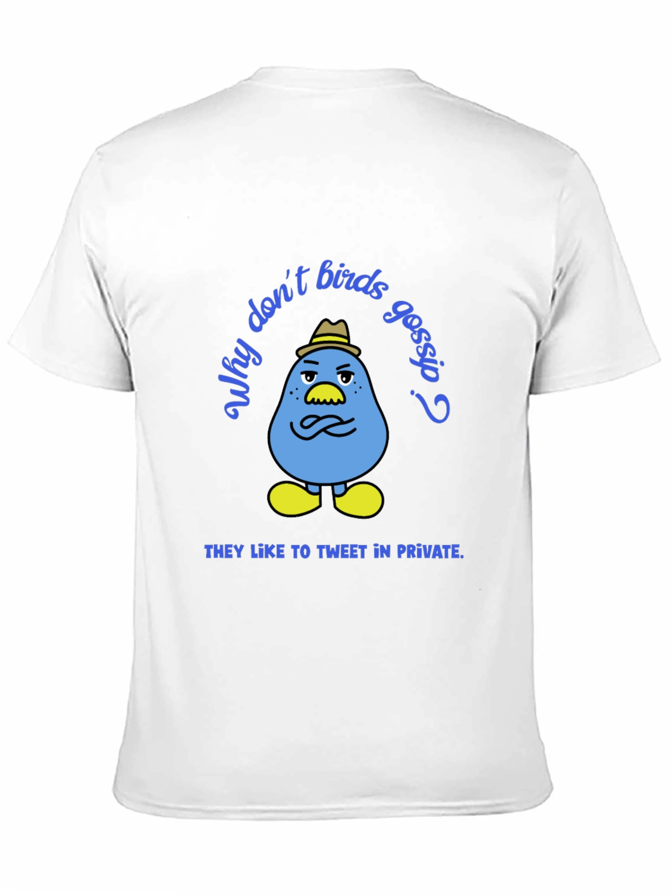 Funny Tweet in Private Bird Graphic T-Shirt
