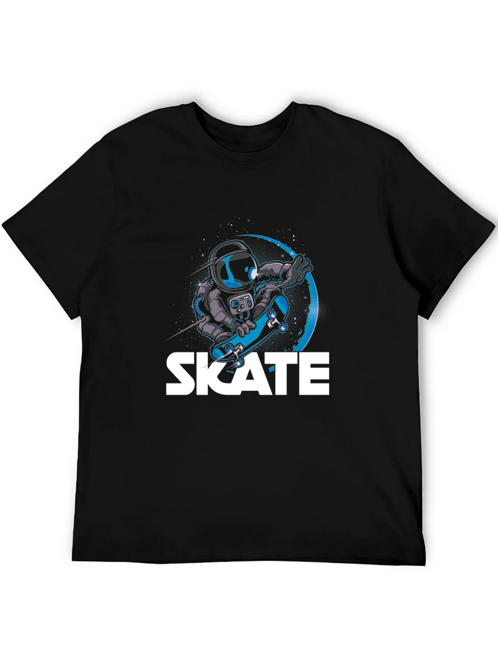 Astronaut Skate T-Shirt Cool Graphic Tee