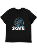 Astronaut Skate T-Shirt Cool Graphic Tee