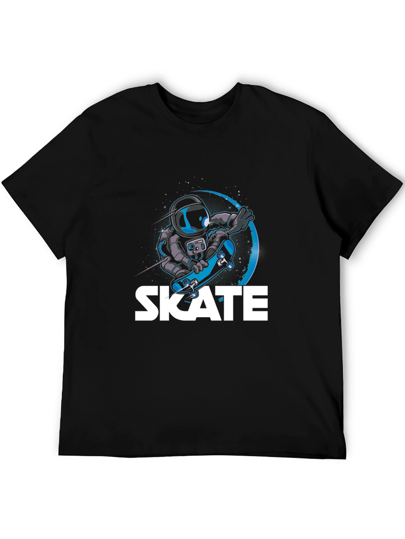 Astronaut Skate T-Shirt Cool Graphic Tee