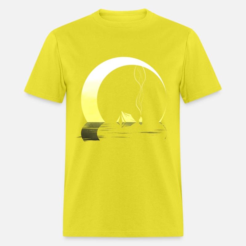 Tent In The Moonlight While Camping