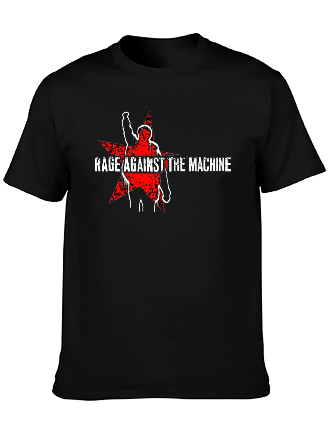 Rage Against the Machine Graphic Print Black T-Shirt