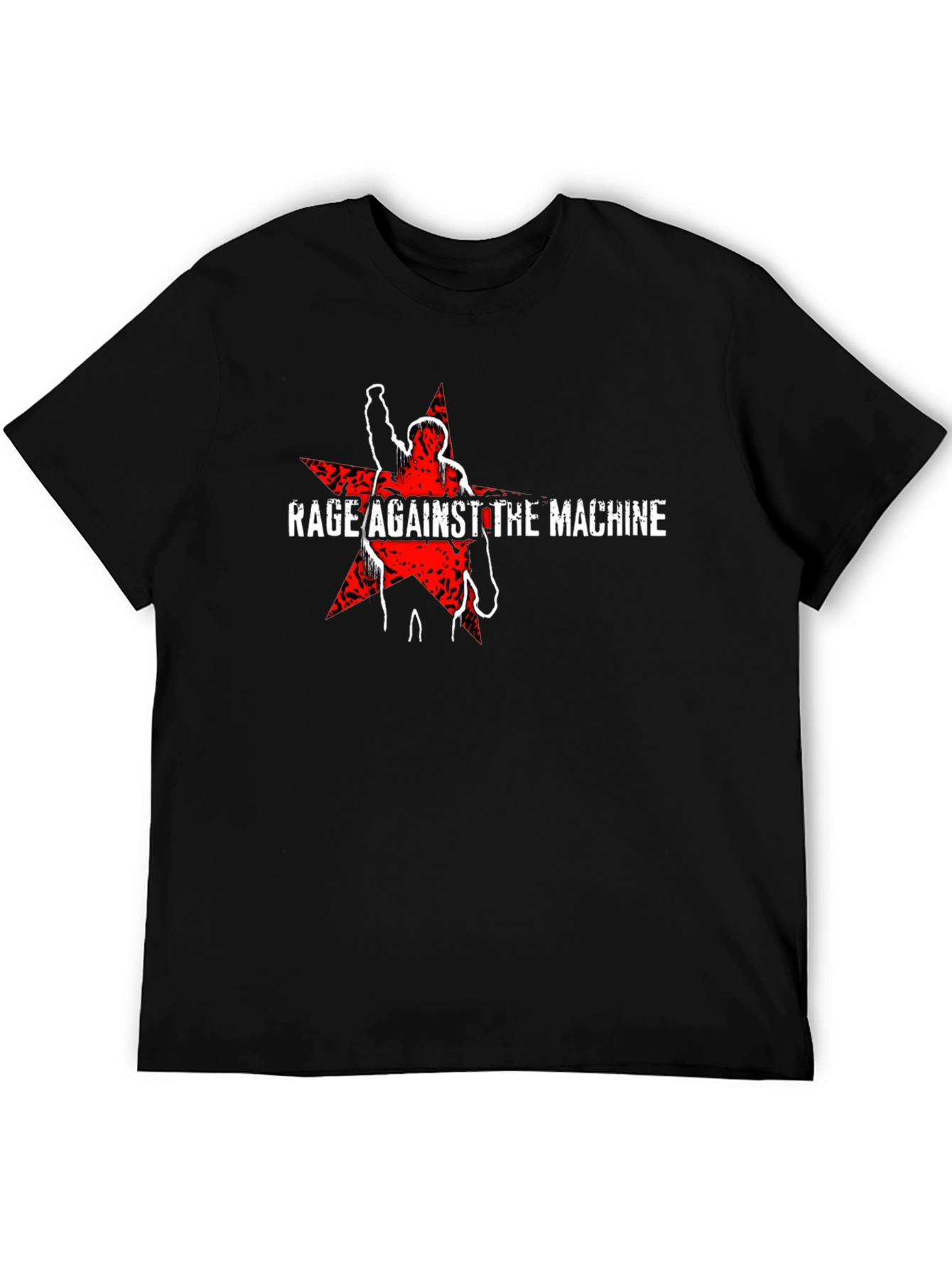 Rage Against the Machine Graphic Print Black T-Shirt