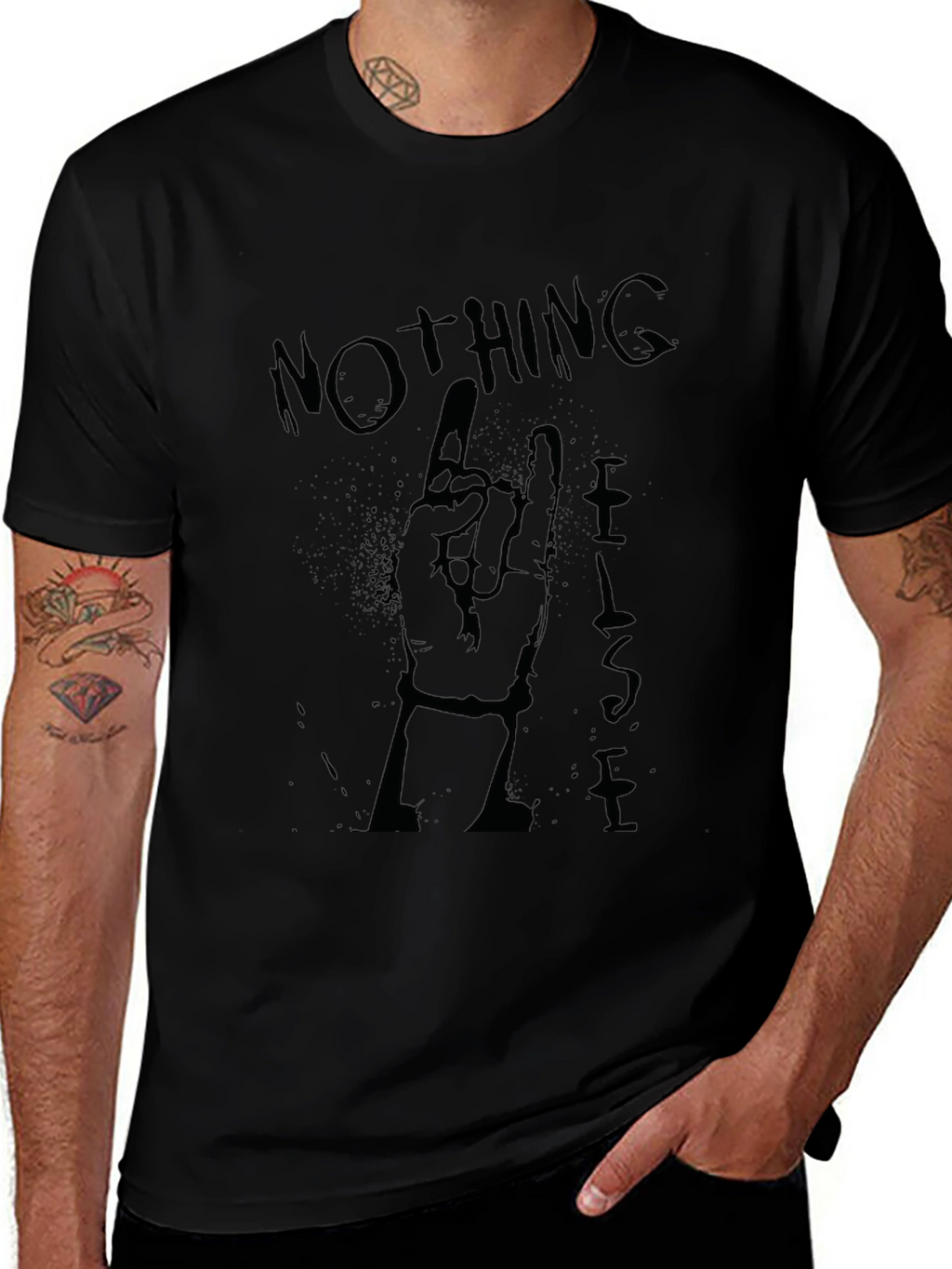 Nothing Else Matters Rock Hand Graphic Tee