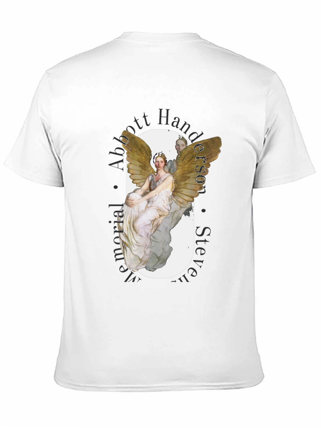 Angel Graphic Print Black T-Shirt