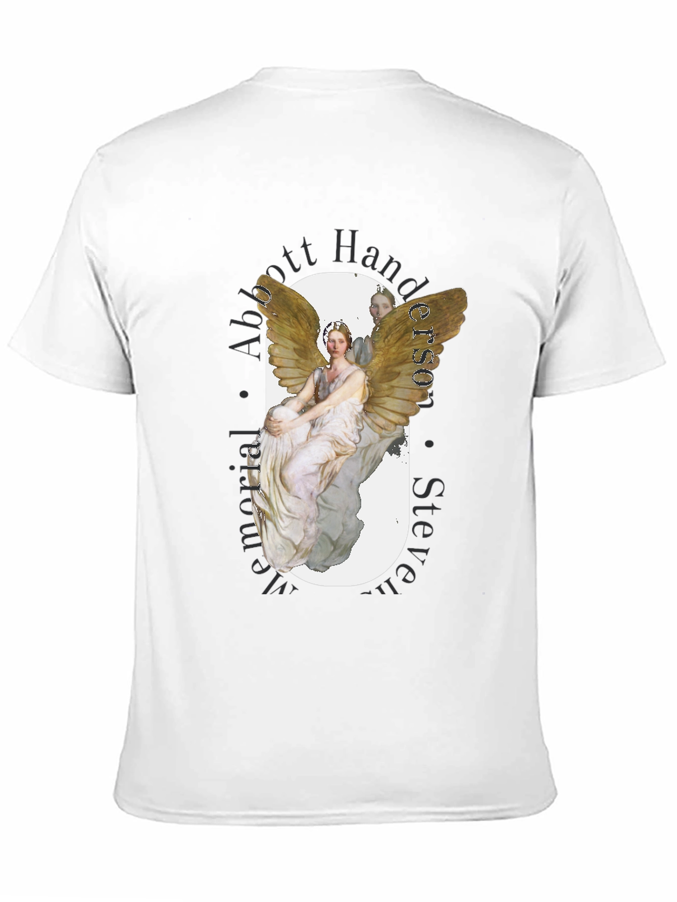 Angel Graphic Print Black T-Shirt