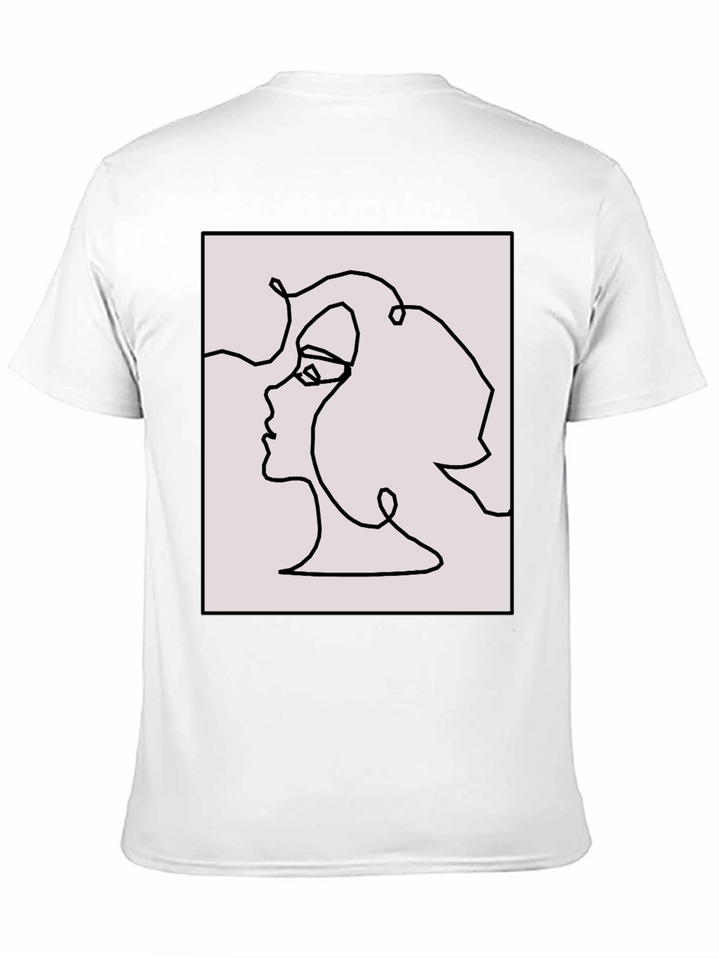 Abstract Face Line Art Graphic Tee