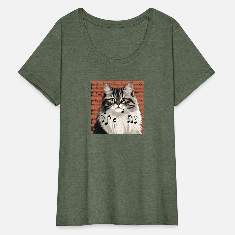 The Cat with Music Notes