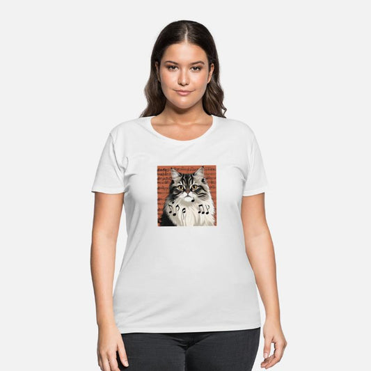 The Cat with Music Notes