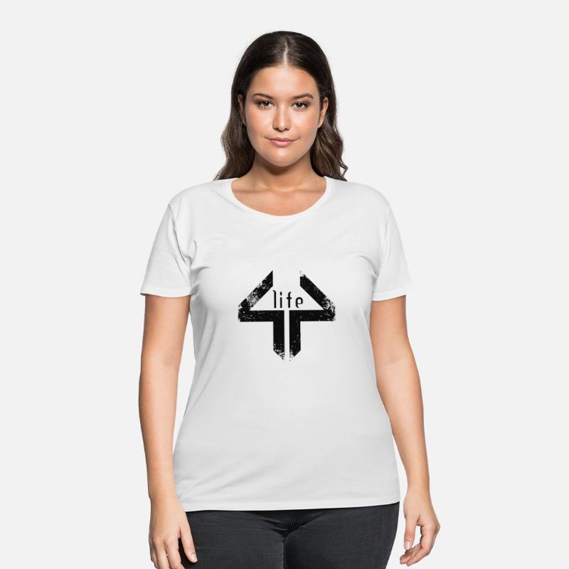 Thick44 life Distressed Logo on Men's T-Shirt