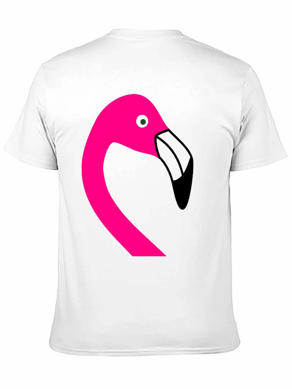 Pink Flamingo Graphic Black T-Shirt