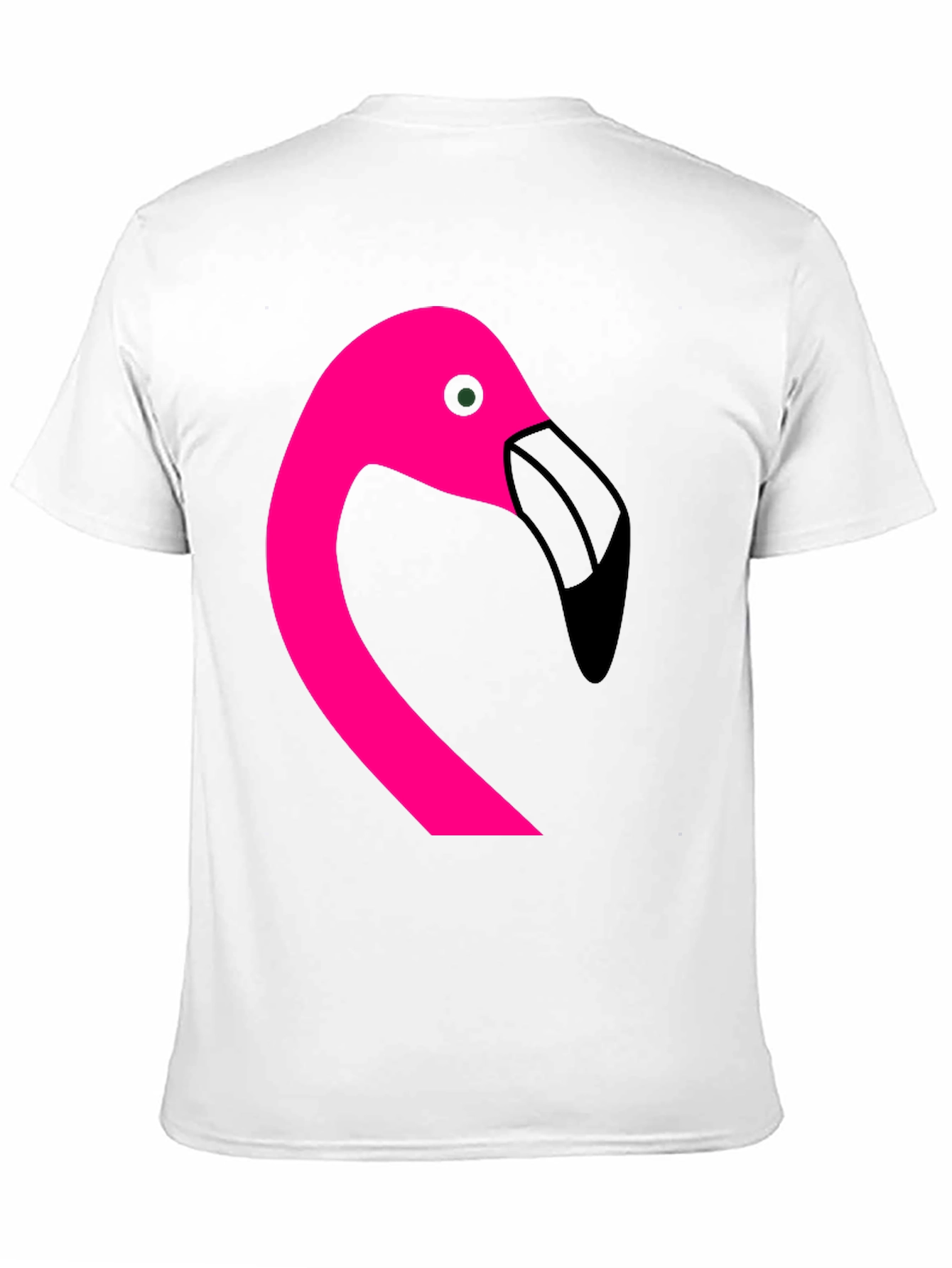 Pink Flamingo Graphic Black T-Shirt