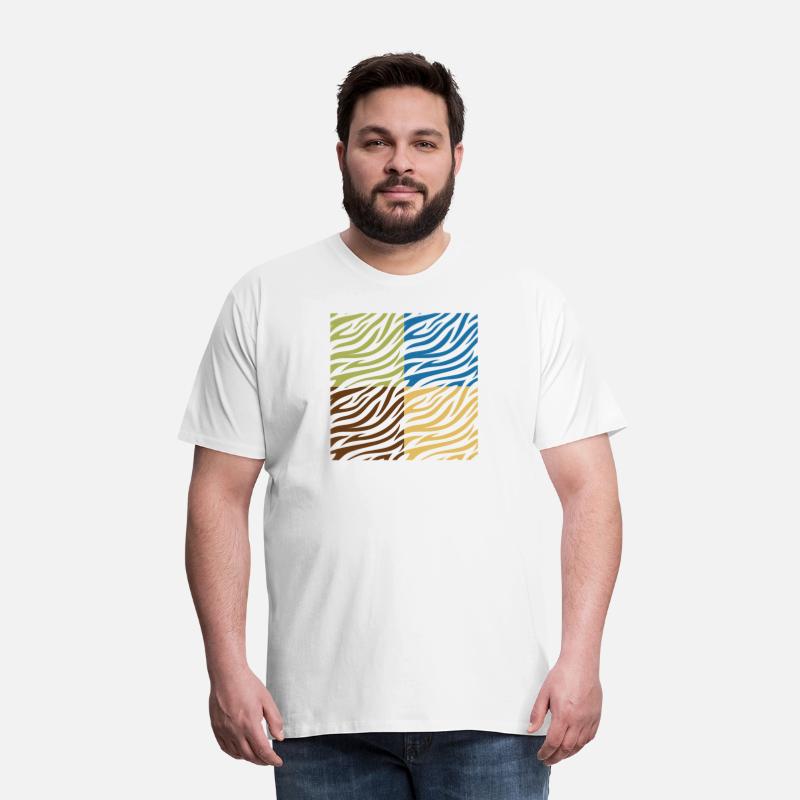 Tiger's skin print- stripes in a colorful pattern.