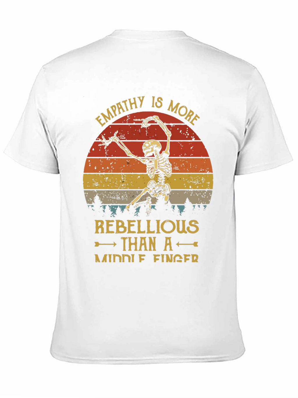 Empathy Skeleton Graphic T-Shirt - Rebellious Tee
