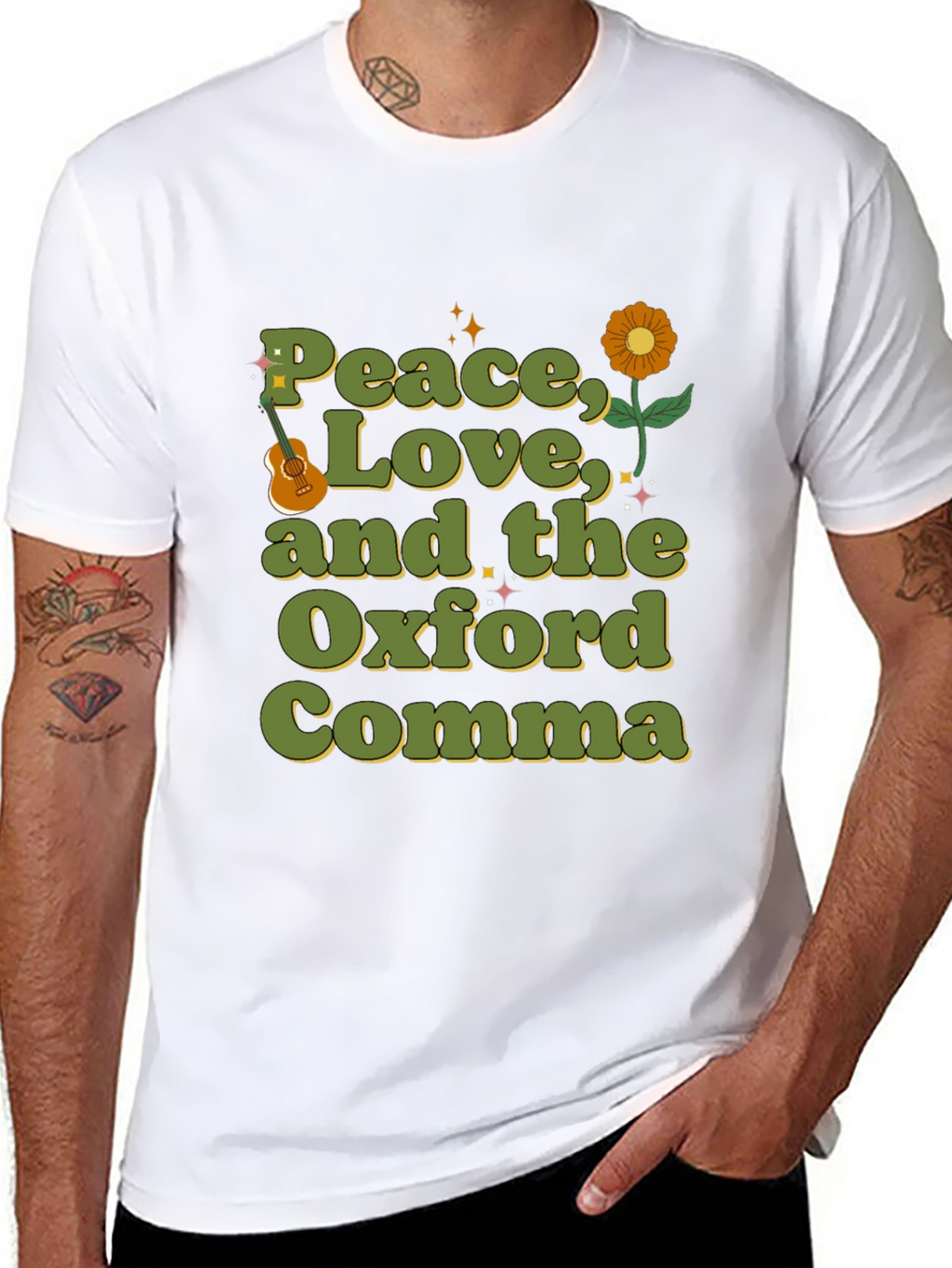 Peace Love & the Oxford Comma T-Shirt