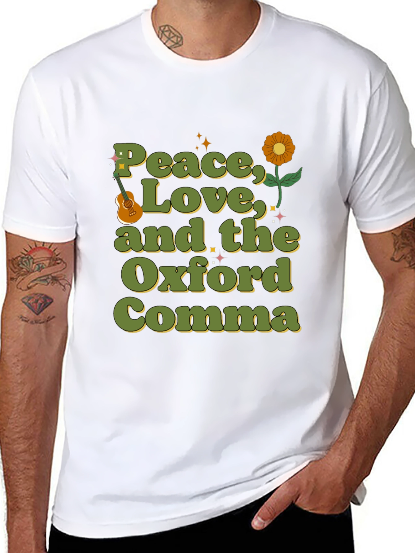 Peace Love & the Oxford Comma T-Shirt