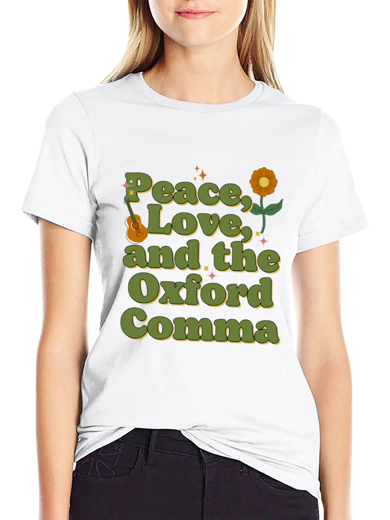 Peace Love & the Oxford Comma T-Shirt