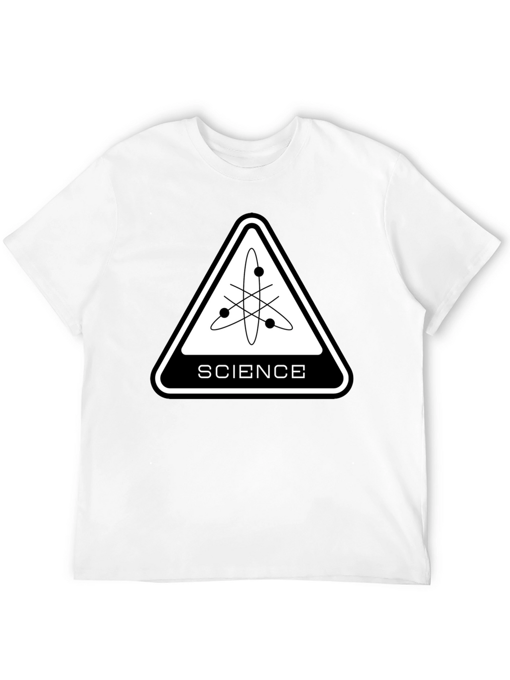 Science Atom Graphic Black T-Shirt